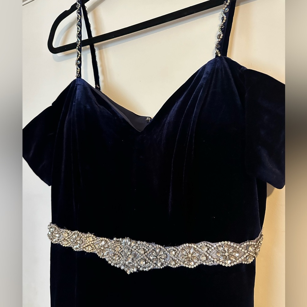 Fancy royal blue prom dress